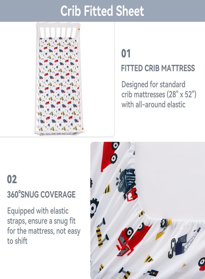 Viviland 3 Pieces Baby Bedding Set for Boy Girls, Baby Bedding Set for Newborn, Infant & Toddler - CAR - Image 4