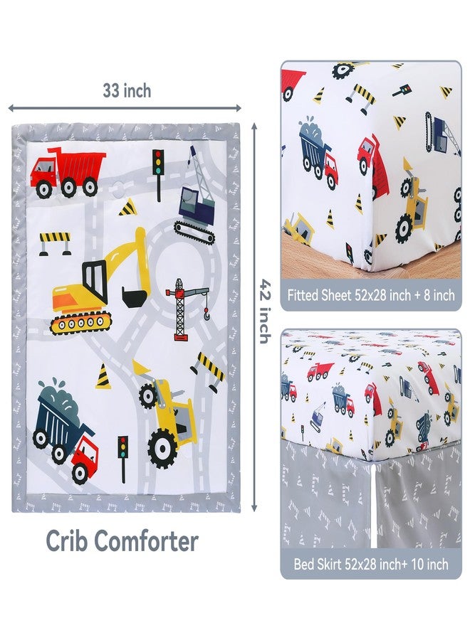 Viviland 3 Pieces Baby Bedding Set for Boy Girls, Baby Bedding Set for Newborn, Infant & Toddler - CAR - Image 3