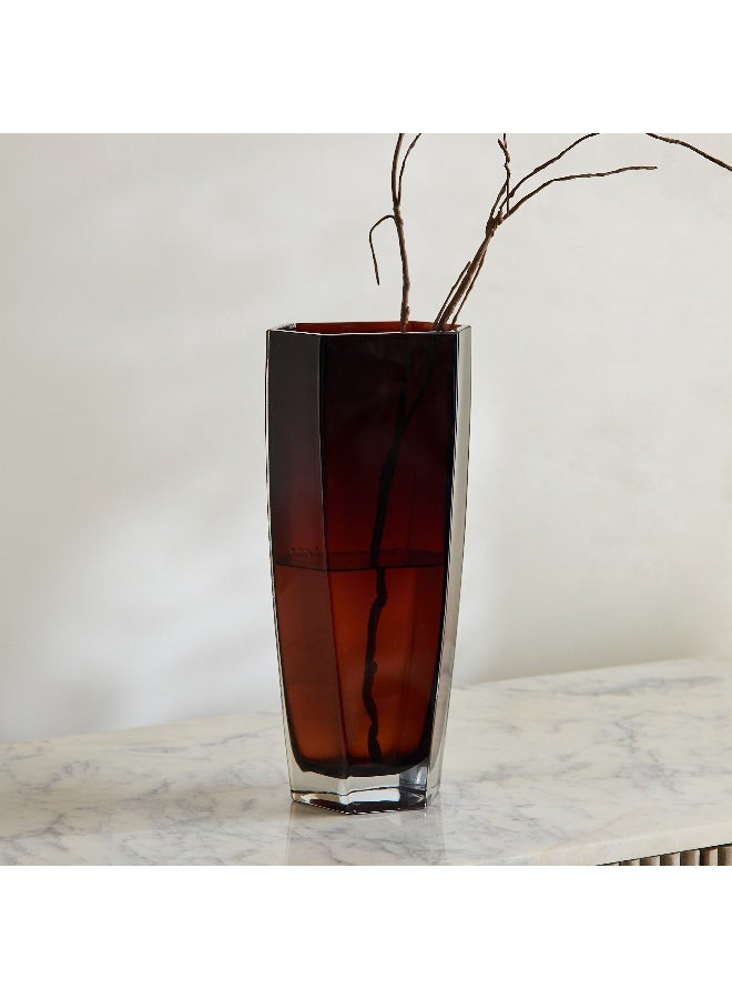 Home Box Pedro Decorative Heavy Glass Vase - 13.5x8x24.5 cm - Image 1