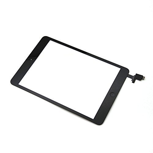 T Phael Black Digitizer Repair Kit for iPad mini 1&2 A1432 A1489 Touch Screen Digitizer Replacement with IC Chip + Home Button + Tools + Pre-Installed Adhesive - Image 2