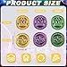 Qumenan 168 PCS Mardi Gras Plastic Coins Assorted Purple Green Gold Coins Mardi Gras Fake Coins for Mardi Gras Table Decorations Party Accessory Supplies - Image 4