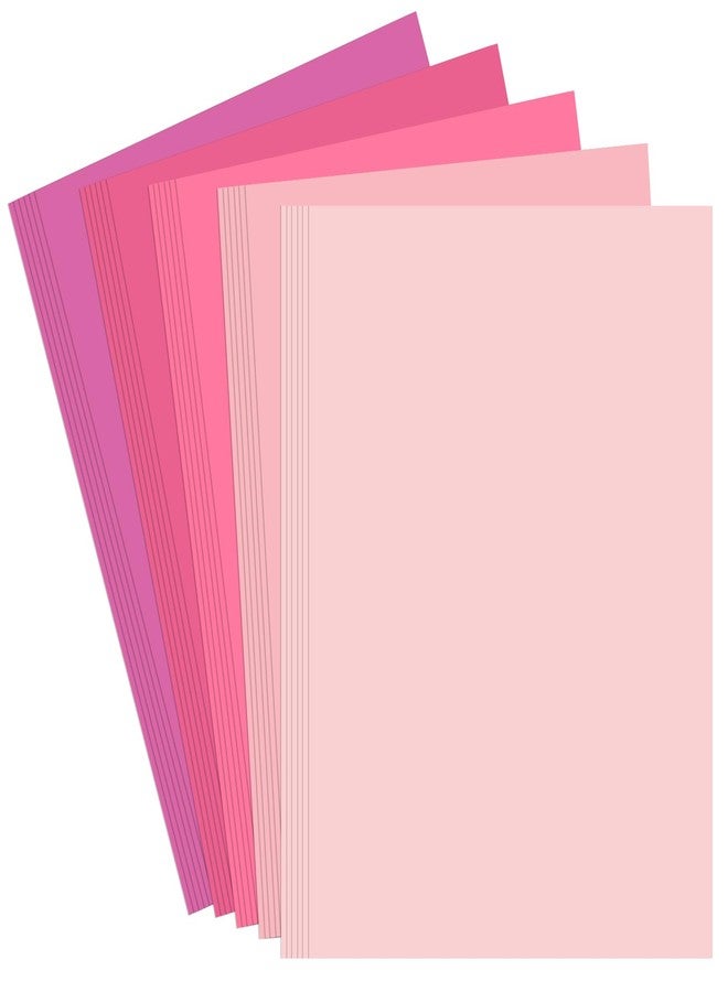 Bupete 30 Sheets 8.5" X 11" Colored Cardstock, 230GSM Pink Heavy Cardstock - Image 1