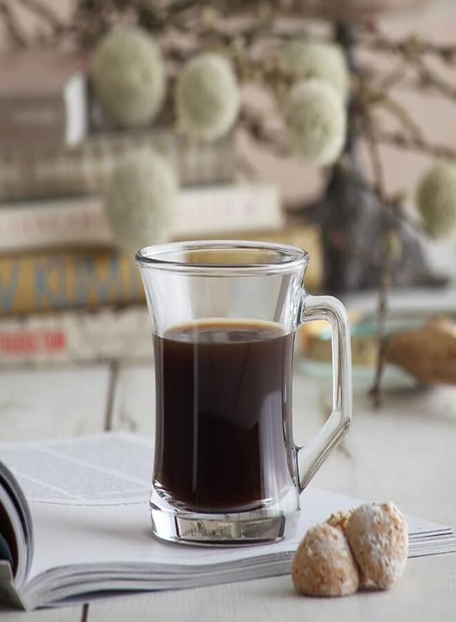 LAV ZEN Coffee & Tea Glass / 6 Pcs / 225 cc - 7.50 Oz/Elegant design, Trusted Brand, Attractive shape