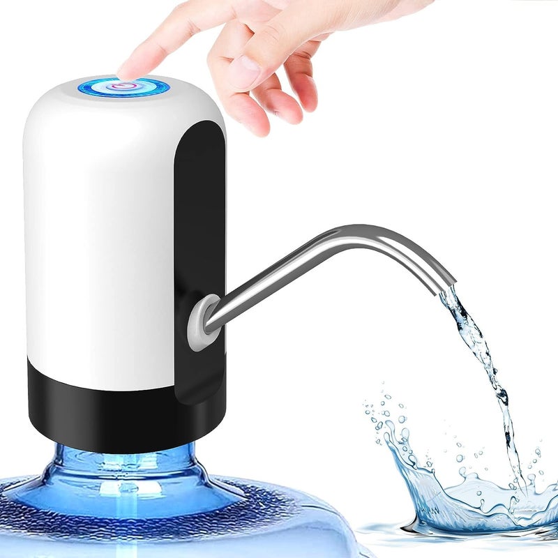 ARDAKI Automatic Water Dispenser Pump for 20 litre Bottle Automatic Wireless Water Can Dispenser Pump USB Rechargeable Electric Drinking Water Bottle Pump for Home Office and Outdoor Low Noise - Image 1