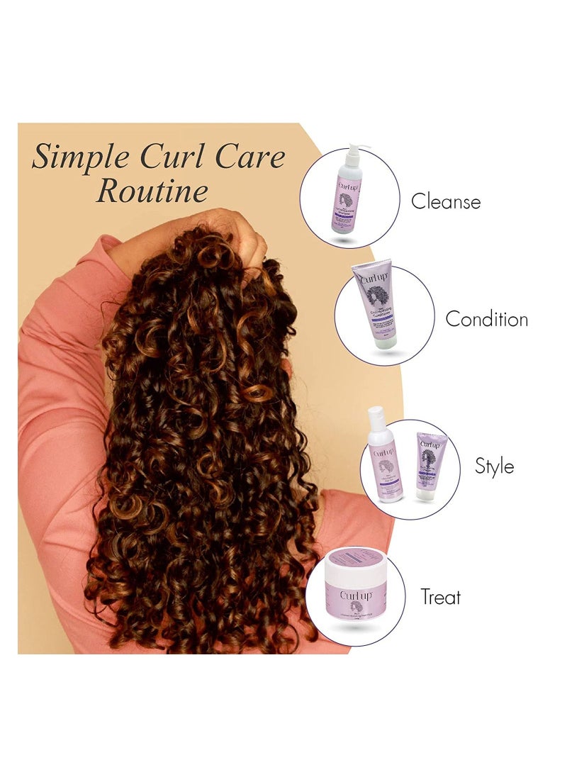 Curl Up Ultra Defining Bundle With Curly Hair Shampoo Conditioner Leave In Curl Cream And Hair Gel For Dry Frizzy Wavy And Curly Hair Sulphate Paraben And Silicone Free Combo Of 4  - Image 3