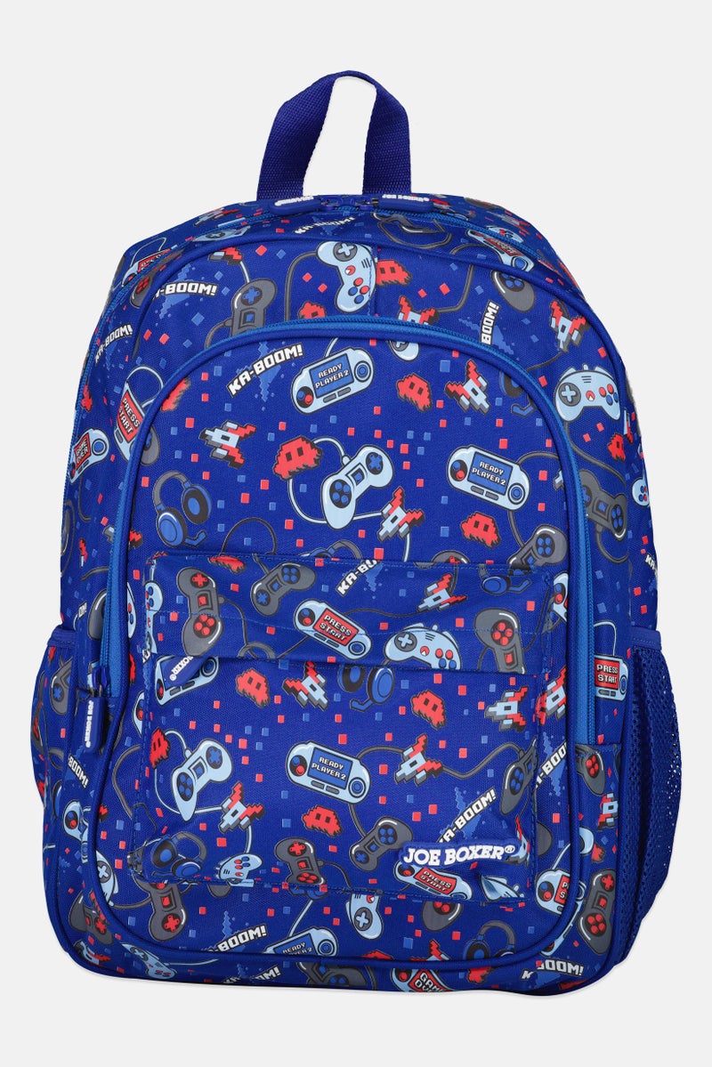 Joe Boxer Kids Boy Graphic Print Backpack, Multicolor - Image 1