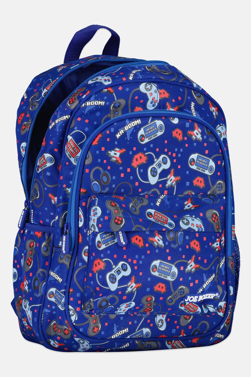 Joe Boxer Kids Boy Graphic Print Backpack, Multicolor - Image 3
