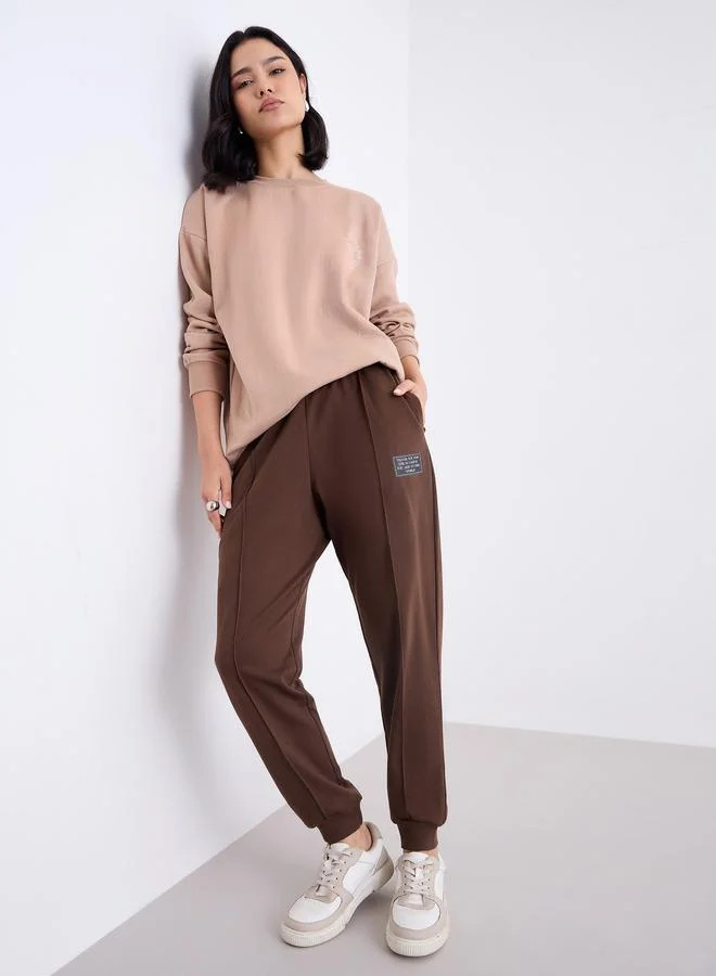 Women Brown Relaxed Fit Joggers