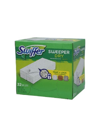32-Piece Sweeper Cloth For Multiple Surfaces White 26.42 x 20.32 cm 31822 - pzsku/Z59AAE542CCAD95092028Z/45/1746612872/51b2c257-5912-407e-8f88-63e01af6f6af