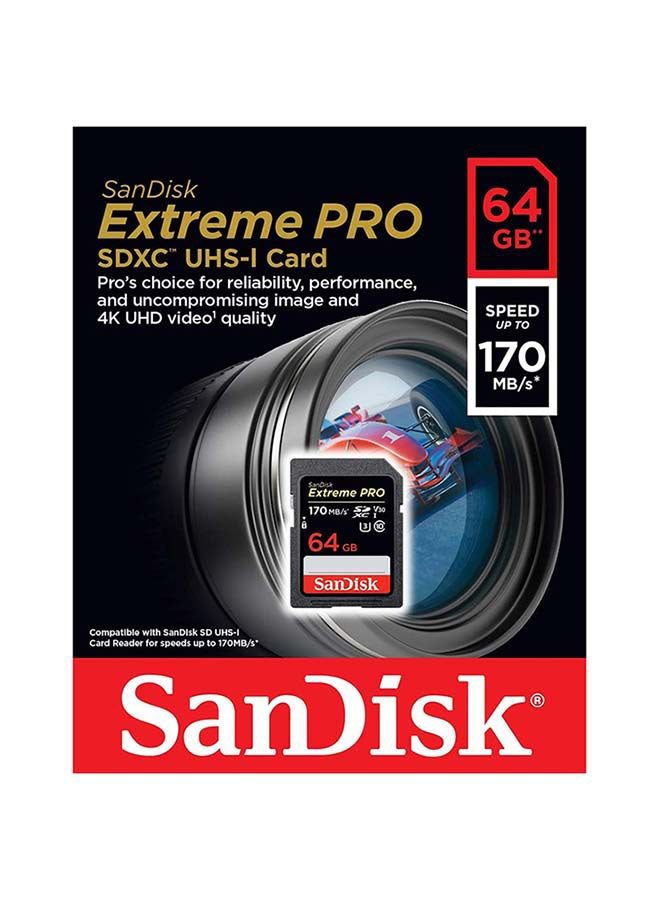 sandisk Extreme PRO SDXC Memory Card Up to 170MB/s, UHS-I, Class 10 - Image 2