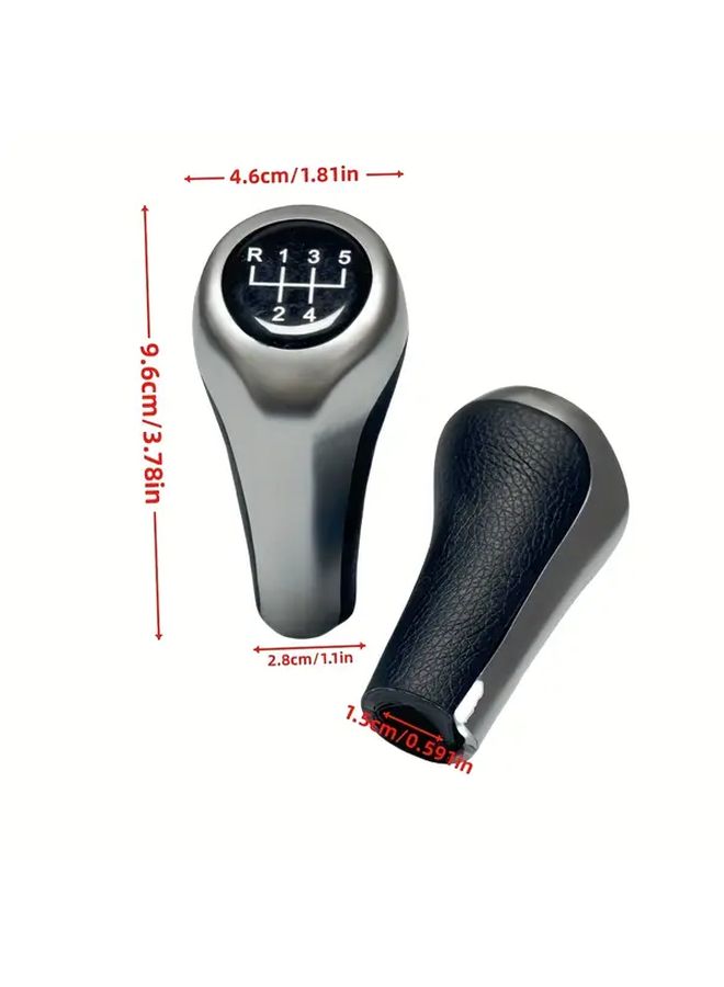 Universal 5 Speed Shift Knob For BMW Matte Finish Carbon Fiber Knob Durable - Image 2