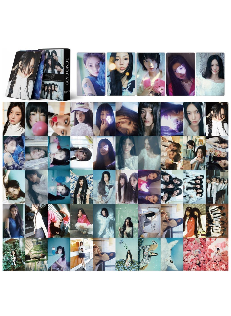 EHOME 55Pcs ILLIT New Album SUPER REAL ME Lomo Card  - Image 2