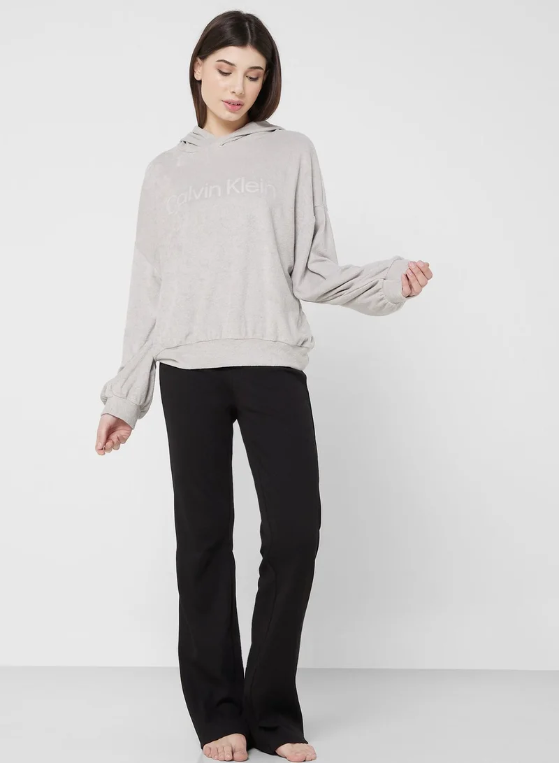 CALVIN KLEIN Logo Knitted Hoodie