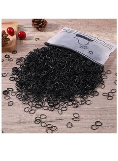 Black 1000pcs Hair Ties