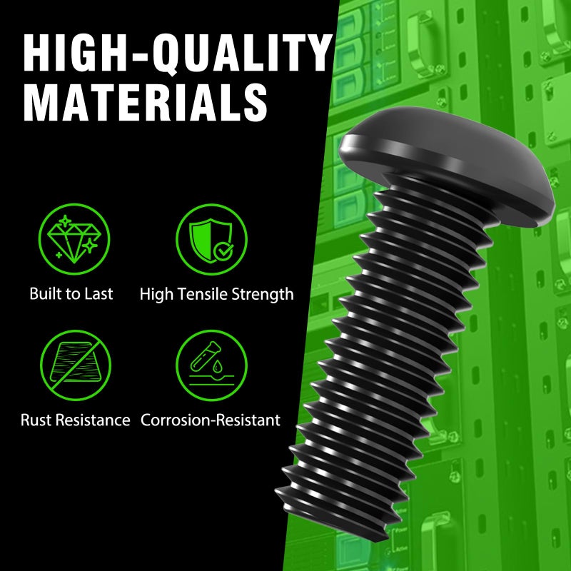 XOOL 50 PACK M6 x 16mm Rack Mount Cage Nuts, Screws and Washers for Rack Mount Server Cabinet, Rack Mount Server Shelves, Routers, Rack Mount Screws and Square Insert Nuts, Self-Locking Cable Ties for Free - Image 3