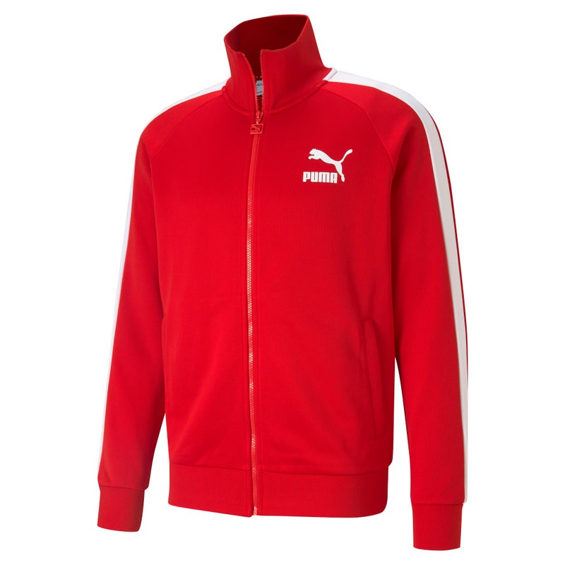 PUMA Iconic T7 Mens Red Track Jacket - Image 1
