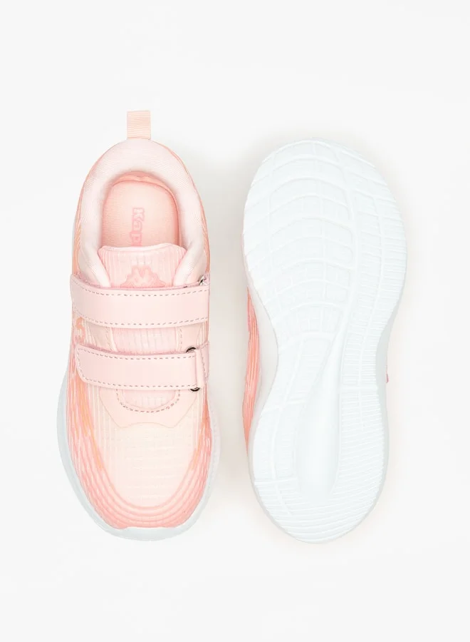 كابا Girl's Logo Print Sports Shoes with Hook and Loop Closure