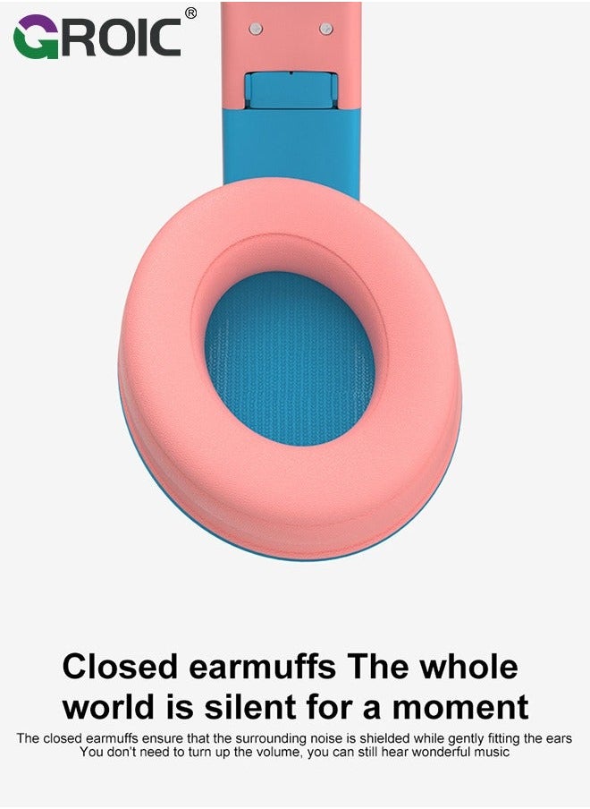 GROIC - Wireless Gaming Headset, Bluetooth Headphones BT5.1 Connection, Soft Ear Cushions, Game Headset for Desktop Laptop with Folding Design, Rechargeable Battery - Image 1