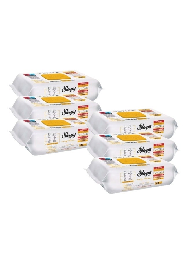 سليبي مناديل تنظيف الأسطح إيزي كلين من سليبي - رائحة الصابون الأبيض، عبوة اقتصادية مكونة من 6 قطع - Image 3