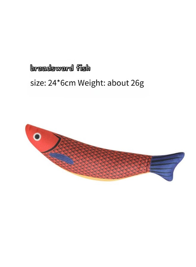 لعبة مضغ للقطط: سمكة من النعناع البري غير قابلة للكسر