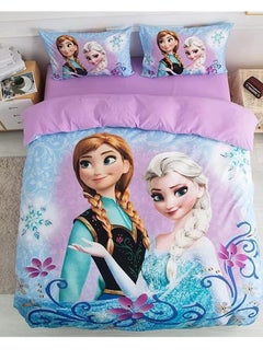 UKR UKR Kids Bedding Set – 3-Piece Printed Set for Girls | Soft Pillowcase, Duvet Cover & Bedsheet (150x200 cm) for Single Bed | Cozy & Stylish Bedroom Decor for Girls' Room  - Image 1