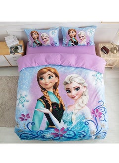 UKR UKR Kids Bedding Set – 3-Piece Printed Set for Girls | Soft Pillowcase, Duvet Cover & Bedsheet (150x200 cm) for Single Bed | Cozy & Stylish Bedroom Decor for Girls' Room  - Image 4