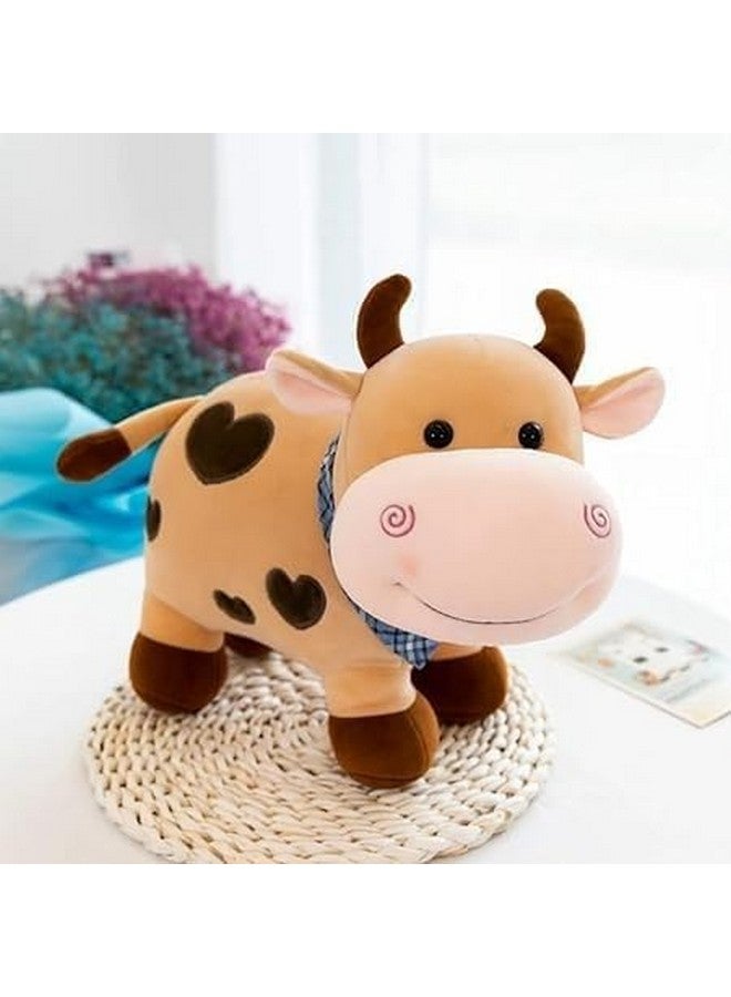 Sanwaliyaji Collection Cow Soft Toys Pet Animal Adorable Standing Cow with Smiling Face Stuffed Soft Doll Toy for Kids Soft Plush Stuff Toy | for Boys, Girls, Babies, Kids - Image 2
