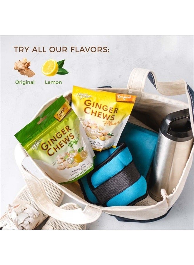 Prince Of Peace Ginger Chew Plus+ Original, 3 oz. Bag – Digestive Aid, Relief, Healthy Candy, Stomach Aid - Image 3