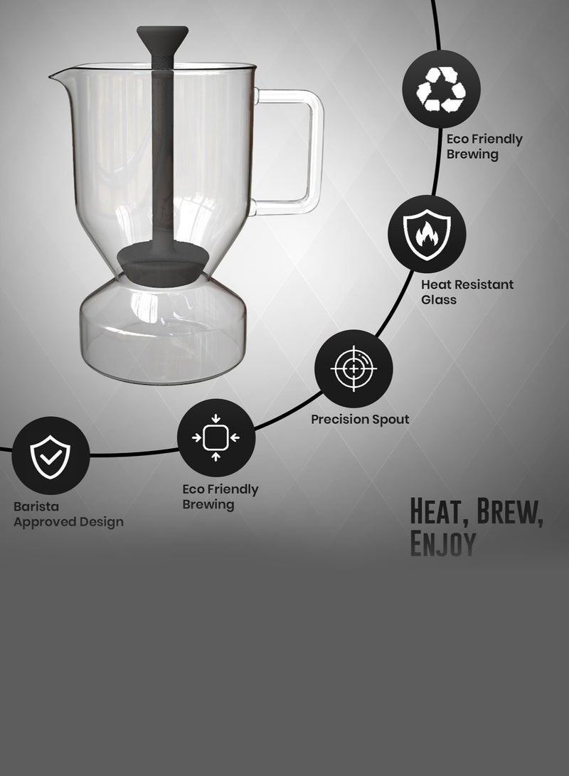 Rattleware Glass Cupping Brewer Coffee Maker (5.9”) – Heat-Resistant Coffee Tasting Brewer, Perfect for Cupping, Pour Over, Drip Coffee, Specialty Coffee, Baristas & Home Brewing, Durable & Easy to Use - Image 4