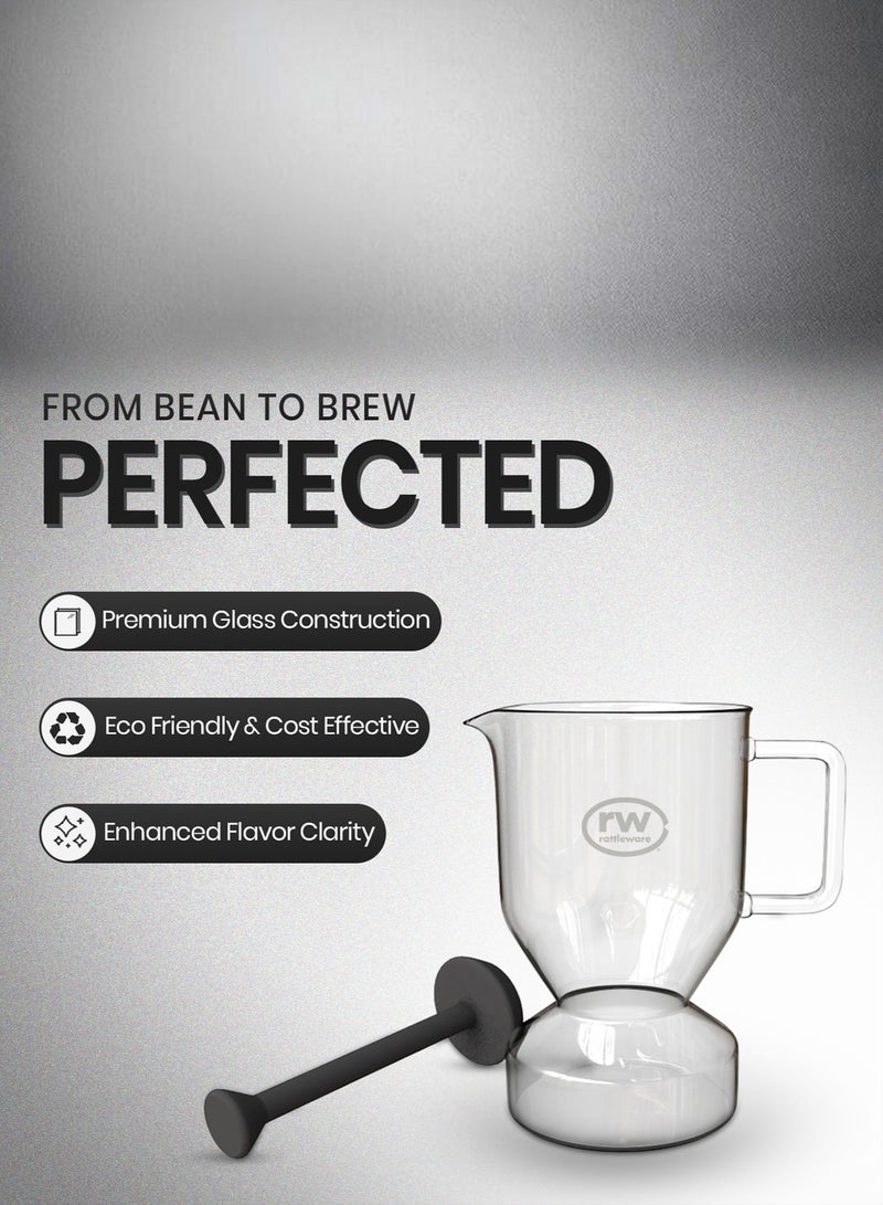 Rattleware Glass Cupping Brewer Coffee Maker (5.9”) – Heat-Resistant Coffee Tasting Brewer, Perfect for Cupping, Pour Over, Drip Coffee, Specialty Coffee, Baristas & Home Brewing, Durable & Easy to Use - Image 3