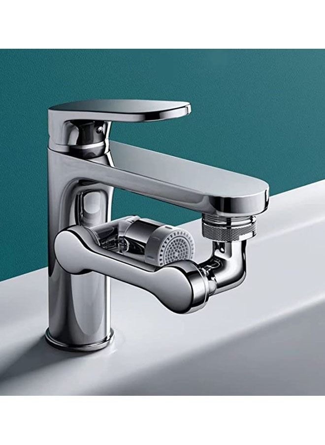 Arabest 1080° Rotating Extender Aerator, Durable Splash Proof Faucet Extender, Two Ways Water Saver Faucet Aerator, Can Be Used for Bathroom Sink, Kitchen Sink  - Image 1
