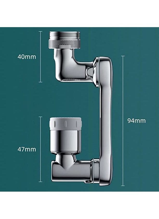 Arabest 1080° Rotating Extender Aerator, Durable Splash Proof Faucet Extender, Two Ways Water Saver Faucet Aerator, Can Be Used for Bathroom Sink, Kitchen Sink  - Image 4
