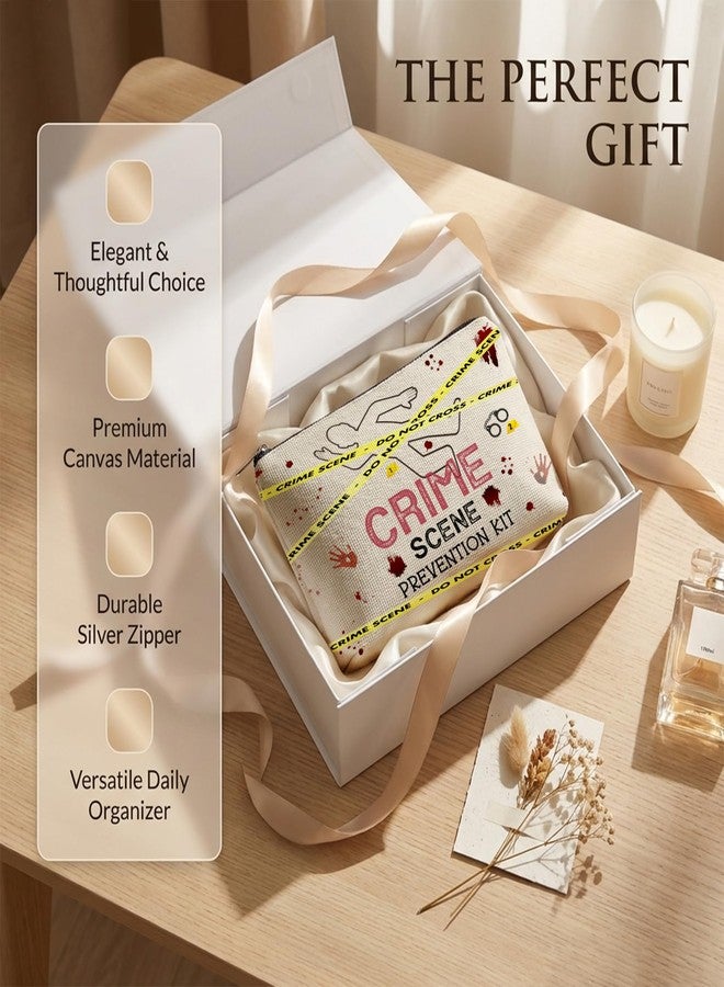 CLHHM Friends TV Show Gifts Makeup Bag Crime Show Inspired Gift Merchandise Zipper Cosmetic Bag Funny Period Travel Pouch for Women Girls Graduation Friendship Birthday - Image 2