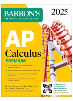 AP Calculus Premium, 2025: Prep Book with 12 Practice Tests + Comprehensive Review + Online Practice  - Image 1
