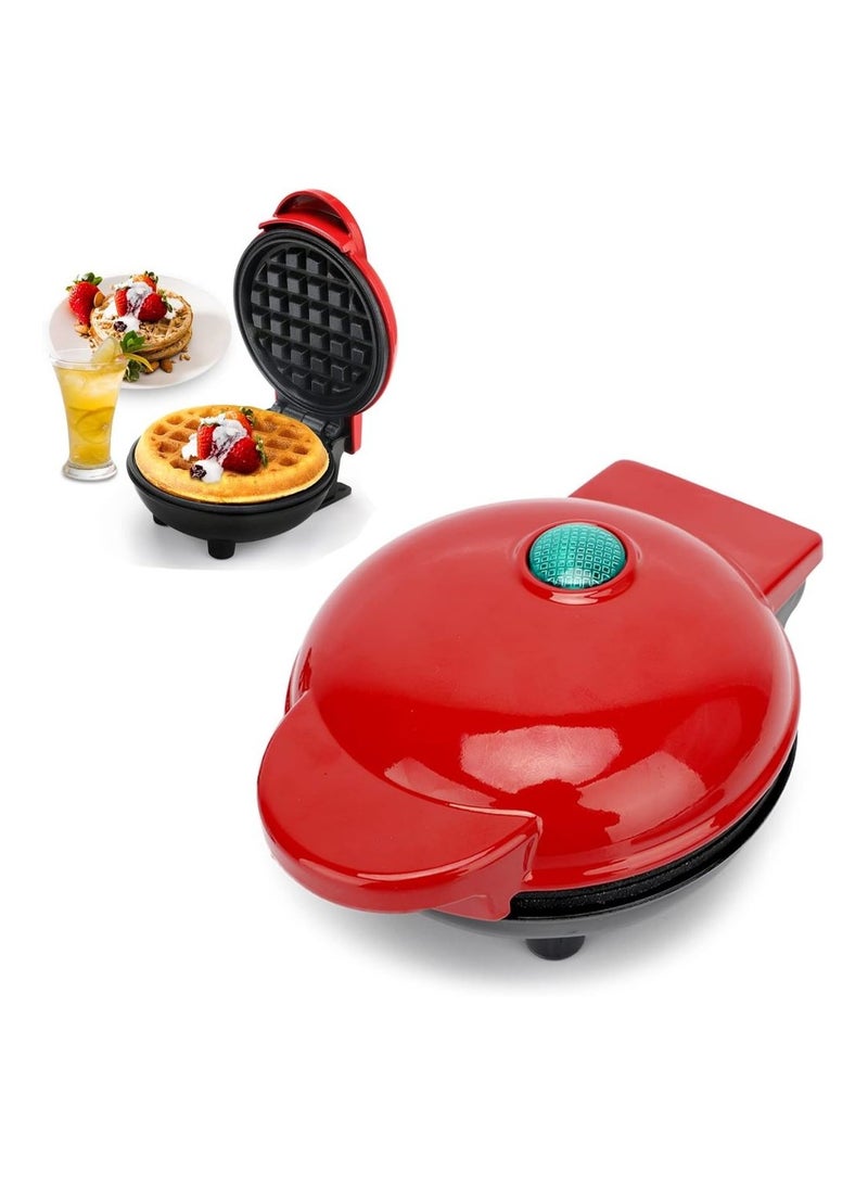 Mini Round Waffle Maker Non-Stick Coating Retro Waffle Maker Classic Wafer Maker Machine For Home Birthday Kids  - Image 1