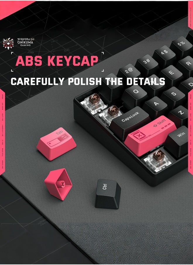 onikuma - G55 Mechanical Gaming Keyboard,61 Keys Ultral Compact Wired Keyboard with RGB Backlit,Easy to Carry on Business Trip,for PC/Mac Gamer - Image 1