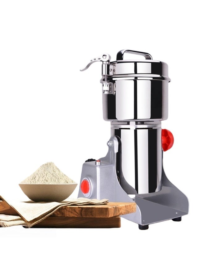 Silver Crest 2500GM Stainless Steel Spice Grinder 4500W High Speed Electric Powder Grinding Machine Grind spices, herbs, coffee beans, cereals, and dry grains effortlessly with this heavy-duty stainless steel grinder. Equipped with a premium copper motor and sharp golden blade, it delivers fine, consistent powder with long-lasting durability and reliable performance. - Image 1