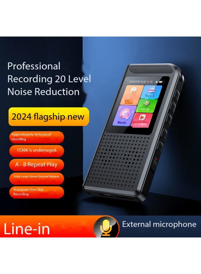 Generic Xia Xin Special For Noise Reduction Recording Pen Manufacturers Direct Private Model Special Recorder Real-time Listening Recorder-Color:A8-1.77 Color Screen Metal Model [English Neutral]-Capacity:No Memory  - Image 1