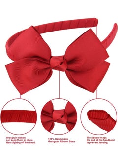 7Rainbows Fashion Cute Red Bow Headband for Girls Toddlers  - Image 3