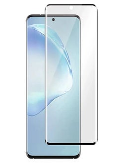تيمبرد غلاس واقي شاشة بحواف سوداء من الزجاج المقوى متوافق مع هاتف Samsung Galaxy S20  - Image 1