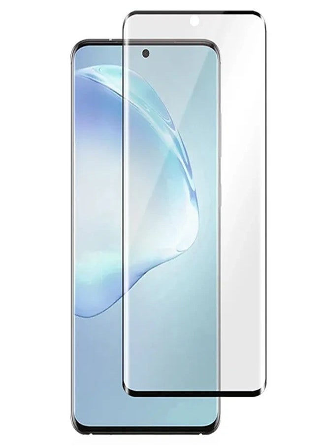 تيمبرد غلاس - واقي شاشة بحواف سوداء من الزجاج المقوى متوافق مع هاتف Samsung Galaxy S20 - Image 1