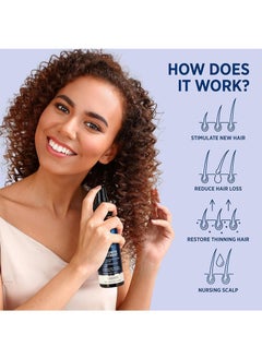 CARVENCHY Hair Growth Serum 5% Minoxidil for Men and Women,Hair Regrowth Treatment for Stronger Thicker Longer Hair - With Biotin - Help to Stop Thinning and Loss Hair 3.38fl.oz/100ml  - Image 2