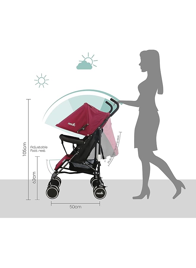 erorex Neo Plus Light Weight Travel Stroller Pushchair For Baby Kids Toddler From 0 Months+ Upto 18 Kg - Image 4