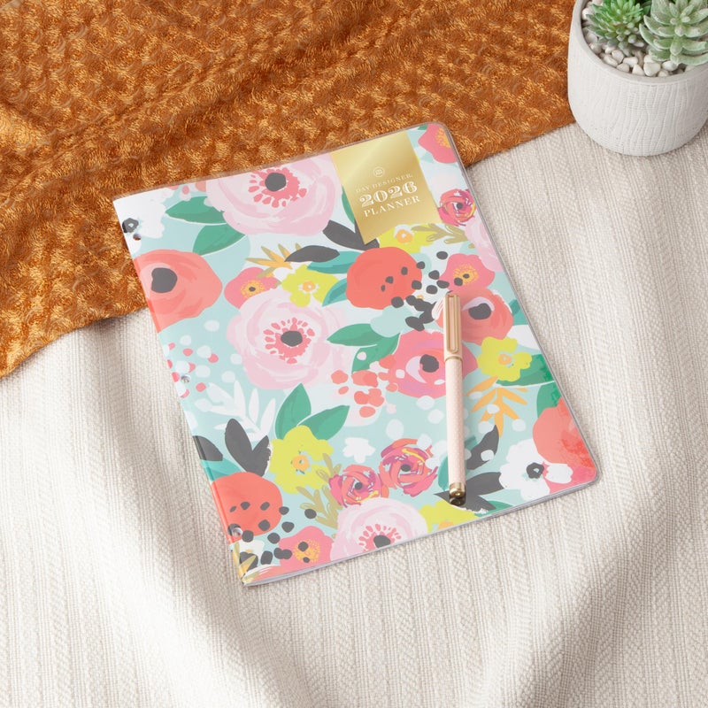 Blue Sky Day Designer 2026 Monthly Planner Calendar, January 2026 - December 2026, 8.5" x 11", Clear Flexible Cover, Stapled Binding, Secret Garden Mint - Image 2