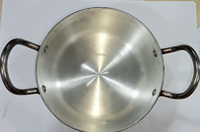 NAVEE Aluminium Stock Pot Induction Base /Patila/Bhagona/Top with Lid (Induction Base)(2,3,4,5 &6 Liter) (5 Liter), Black - Image 3