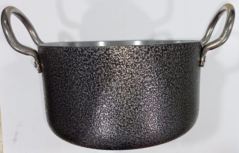NAVEE Aluminium Stock Pot Induction Base /Patila/Bhagona/Top with Lid (Induction Base)(2,3,4,5 &6 Liter) (5 Liter), Black - Image 2