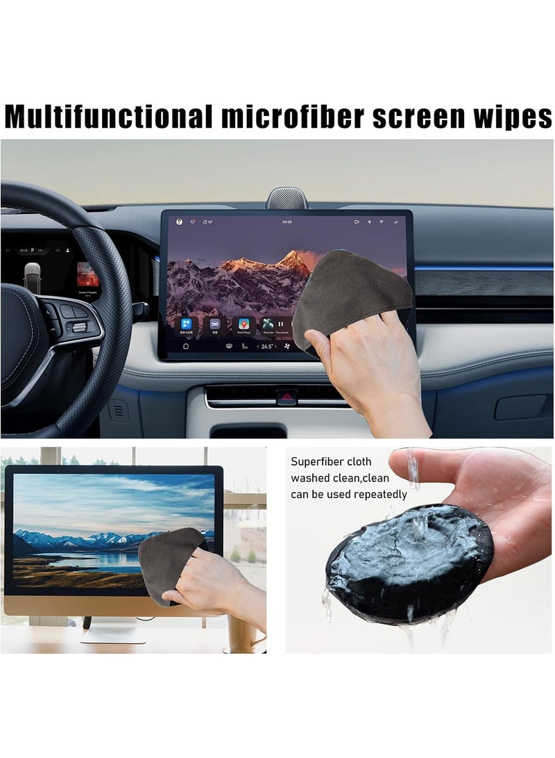 Car Screen Cleaner, Microfiber Auto Screen Cleaning Pad, Foldable Touch Screen Cleaner Cloth for Vehicle Dashboard LCD Display, Interior Car Accessories - Image 4