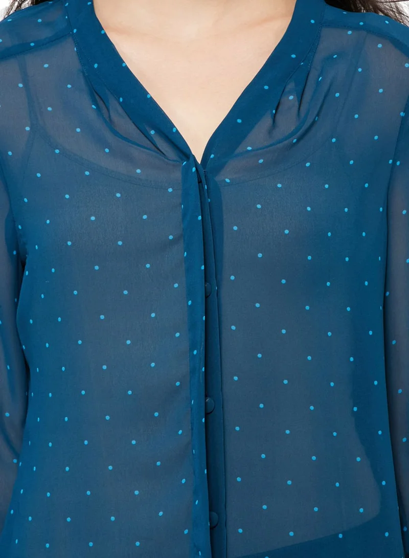 VERO MODA Dolla Sheer Dotted Shirt