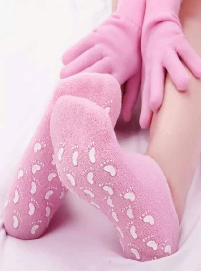 Clomana® Moisturizing Treatment Gel Spa Foot Socks For Cracked Hills pack of 1 (Multi-color) - Image 2
