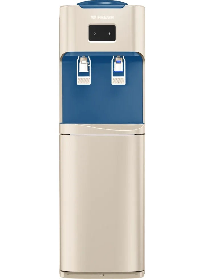 Fresh Water Dispenser, 2 Taps, Cold/Warm, Top Loading, Petrol Beige Color FW-17VFEGN - Image 2